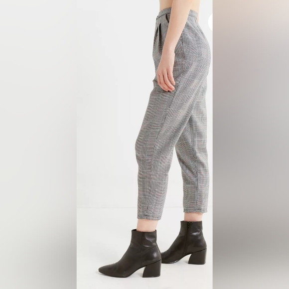 Urban Outfitters Urban Renewal Remnants High-Rise Plaid Trouser Pant Size M - Picture 4 of 9